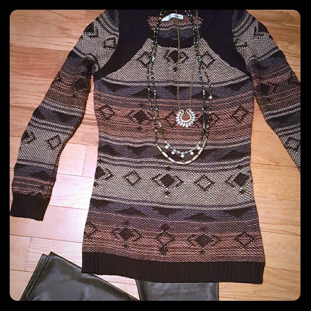 Tribal print sweater